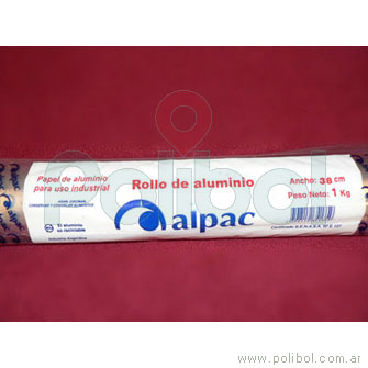 Rollo de aluminio 38 cm.