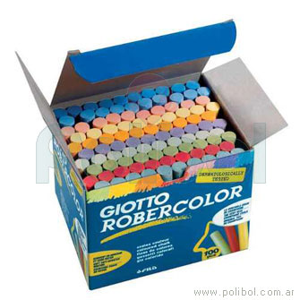 Tizas de colores Robercolor x 100 unidades