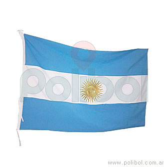 Bandera Argentina con Sol