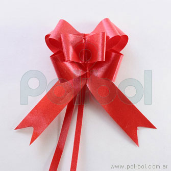 Moño rápido Brillante Rojo