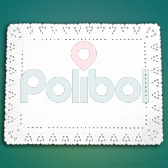 Blondas de papel bordadas 23 x 16 cm.