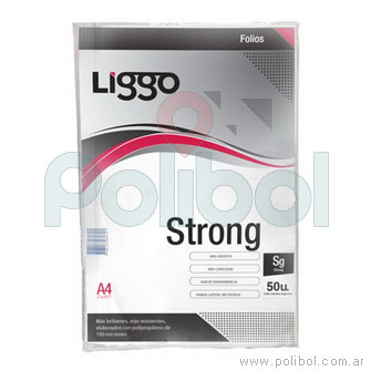 Folios Strong PP 100 micrones A4