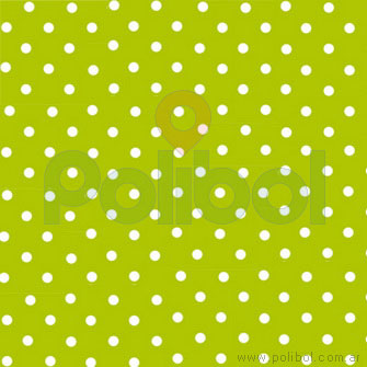Papel plasficado con lunares verde manzana