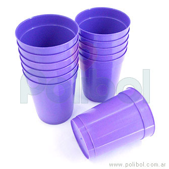 Vasos de plástico violeta