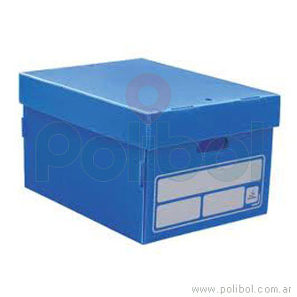 Caja archivo con tapa N803 azul