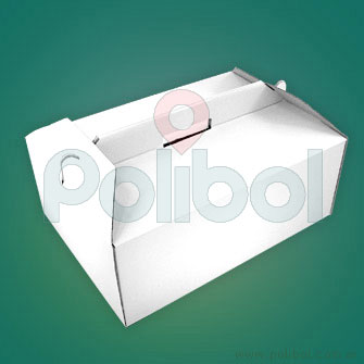 Caja micro corrugado blanco