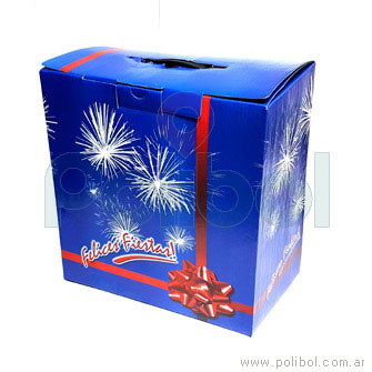 Caja Felices Fiestas azul