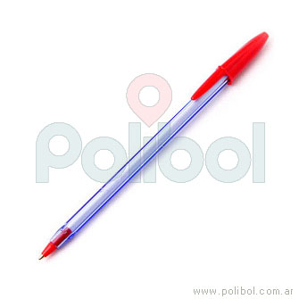 Bolígrafo trazo grueso color rojo