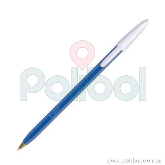 Bolígrafo trazo medio azul