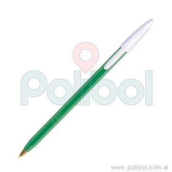 Bolígrafo trazo medio color verde
