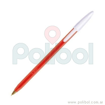 Bolígrafo trazo medio color rojo