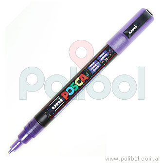 Macador PC-3ML Glitter Violeta 12