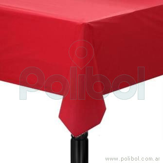 Mantel plástico reusable de 120 x 180 cm. rojo