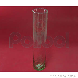 Florero redondo de vidrio 29 cm.