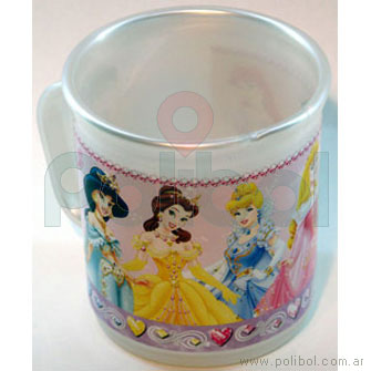 Taza perlada Princesas