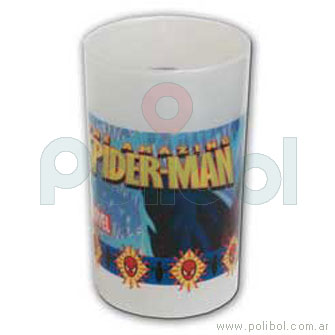 Vaso chico perlado Spiderman