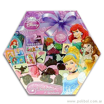 Moldes Disney Princesas Chocolatines y bombones