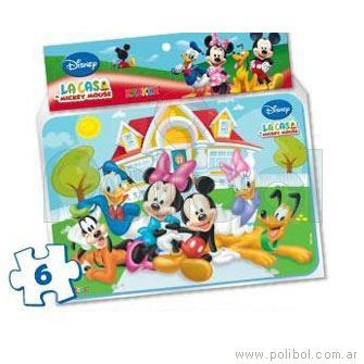 Puzzle con base de gomalina La casa de Mickey Mouse