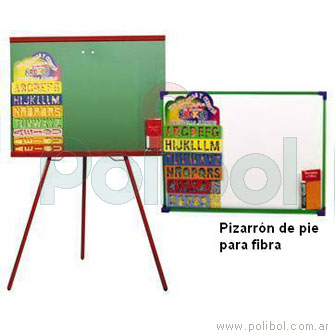 Pizarr n blanco de pie para fibra 013774 Polibol
