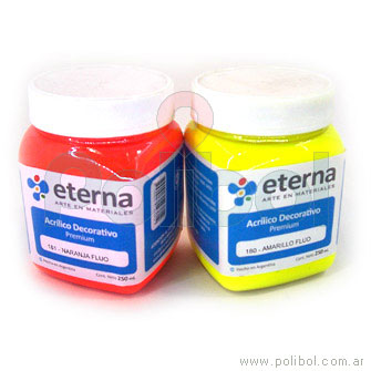 Acrílico decorativo 250ml. Amarillo fluor