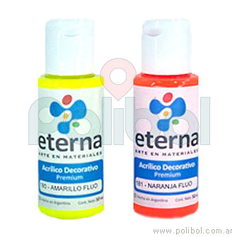 Acrílico decorativo 50ml. Naranja fluor