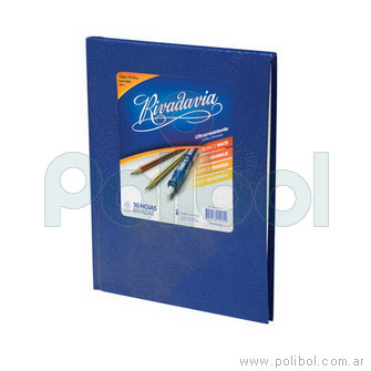 Cuaderno forrado azul