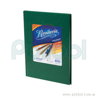 Cuaderno forrado verde