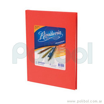 Cuaderno forrado rojo