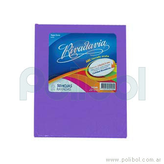 Cuaderno forrado violeta