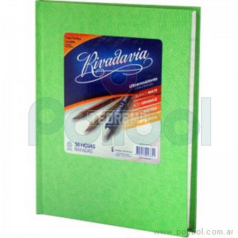 Cuaderno forrado verde manzana