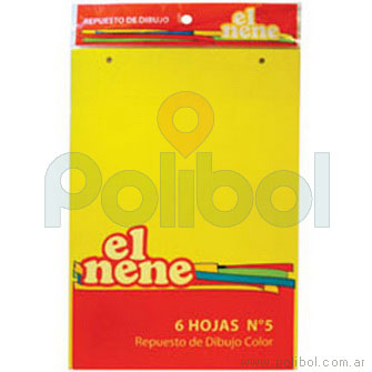 Repuesto de 6 hojas de color N5