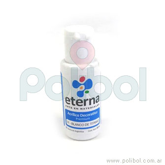 Acrílico decorativo 50ml. Blanco de titáneo