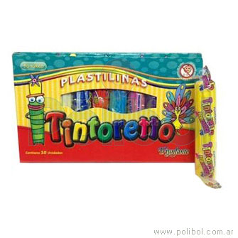 Plastilina colores surtidos x 24