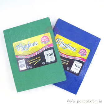 Cuaderno tapa dura cuadriculado color rojo x 100 hojas