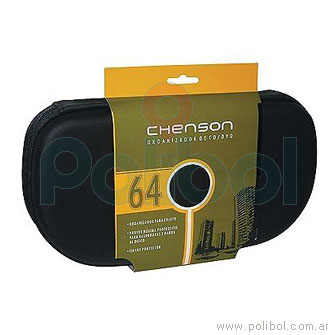 Porta CD/DVD Negro 64CDs