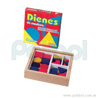 Dienes de madera - 48 piezas