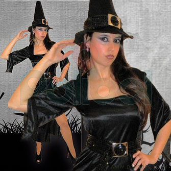 Disfraz para adultos de Bruja Talle 1