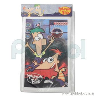 Bolsas plásticas de cotillón Phineas y Ferb