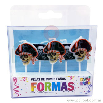 Velas de cumpleaños piratas