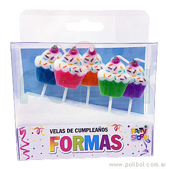 Velas de cumpleaños cupcake