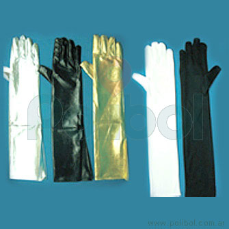 Guantes largos Dorados / Plateados