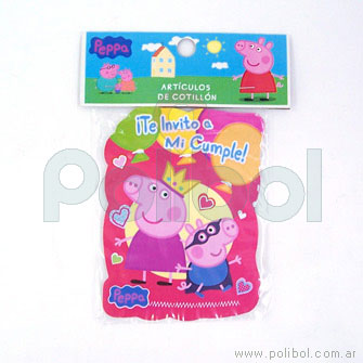 Invitaciones Peppa Pig