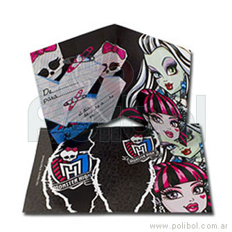 Invitaciones Monster high