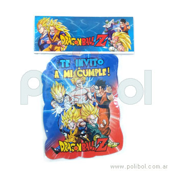 Invitaciones Dragon Ball Z x10