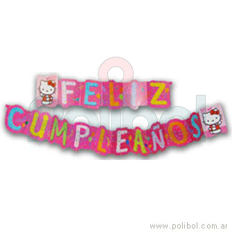 Guirnaldas Feliz Cumpleaños Hello Kitty