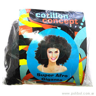 Peluca afro super gigante