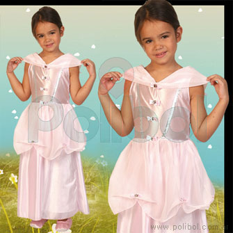 Disfraz para niñas de Princesa Rosa Talle 2