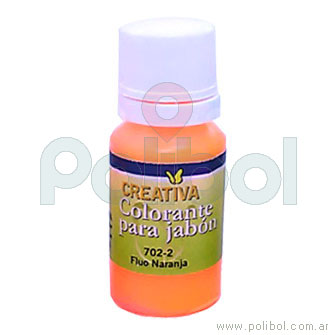 Colorante para jabón naranja fluo 15 cc.