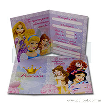 Invitaciones Princesas