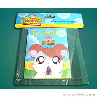 Invitación de cumpleaños Hamtaro